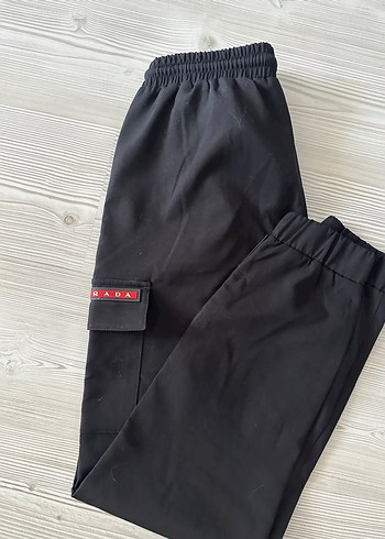 Prada Siyah Rahat Jogger Pantolon