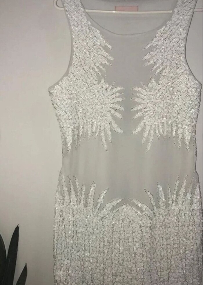 Koton şık pullu elbise - Görsel 2