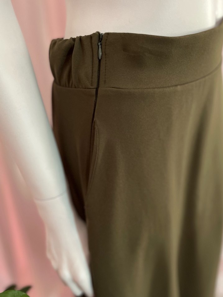 Haki Yeşil Uzun Kollu Salaş İkili takım - Görsel 5