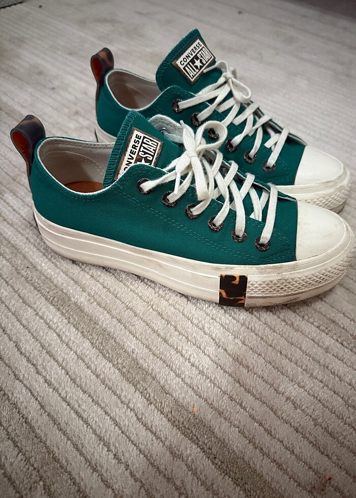 Yeşil yüksek taban converse - Görsel 2