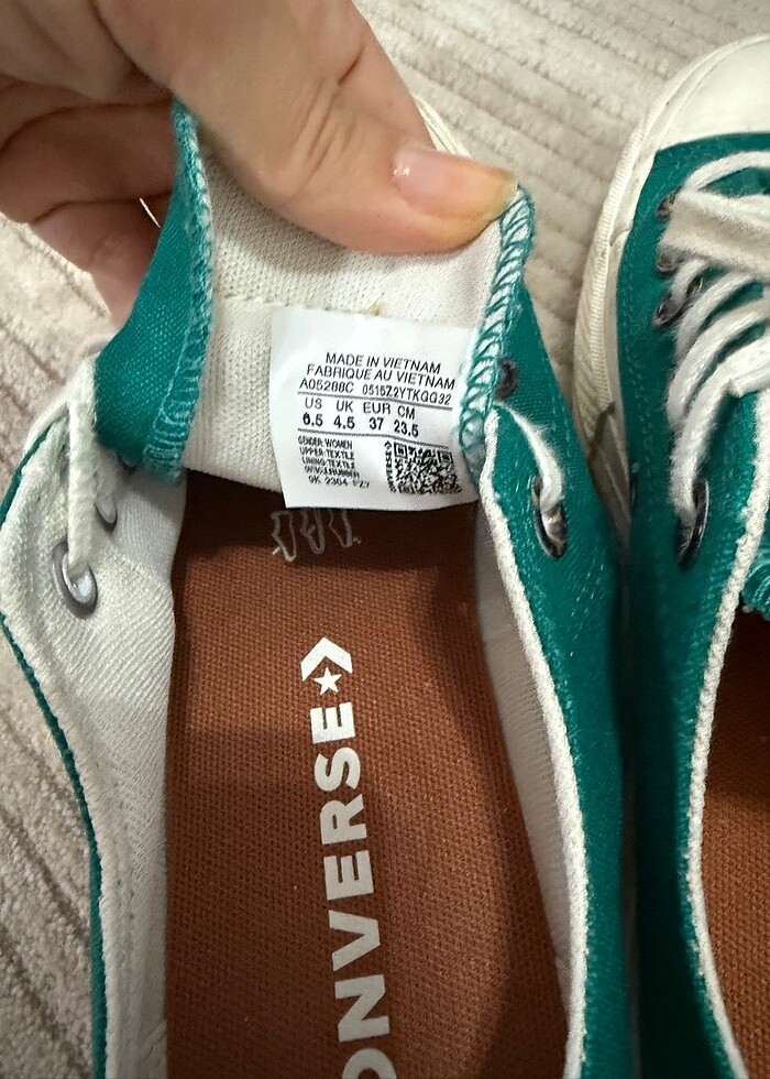 Yeşil yüksek taban converse - Görsel 4