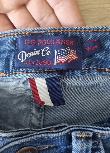 34 Beden mavi Renk Us polo kadın kot pantalon