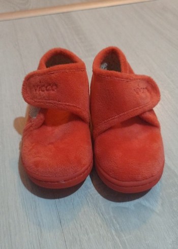 Kız Çocuk Kırmızı Sıcak Terlik Velcro - Görsel 5