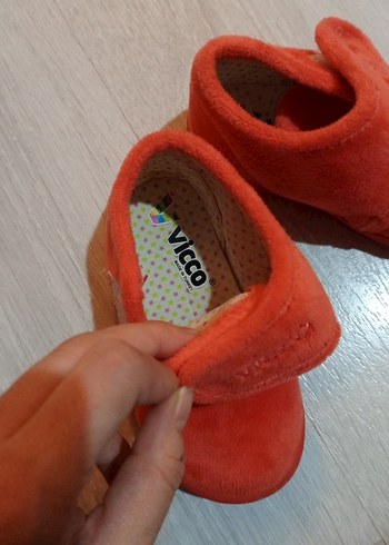 22 Beden kırmızı Renk Kız Çocuk Kırmızı Sıcak Terlik Velcro