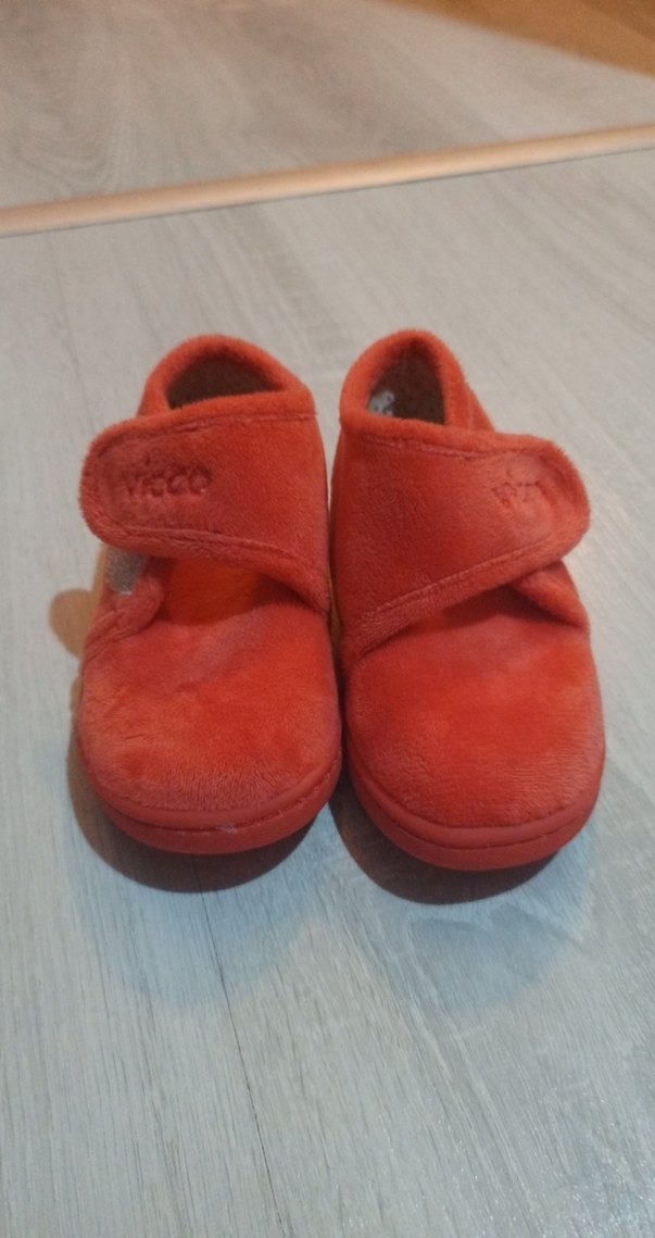 Kız Çocuk Kırmızı Sıcak Terlik Velcro - Görsel 5