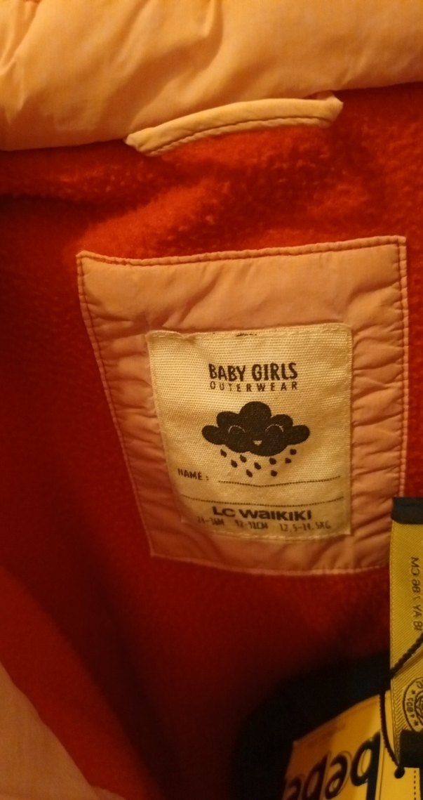 Kız Çocuk pudra pembe Kapüşonlu Yelek - Görsel 4