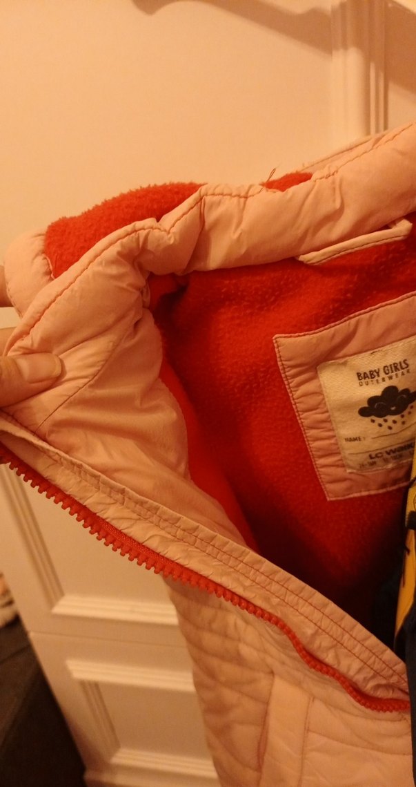 Kız Çocuk pudra pembe Kapüşonlu Yelek - Görsel 5