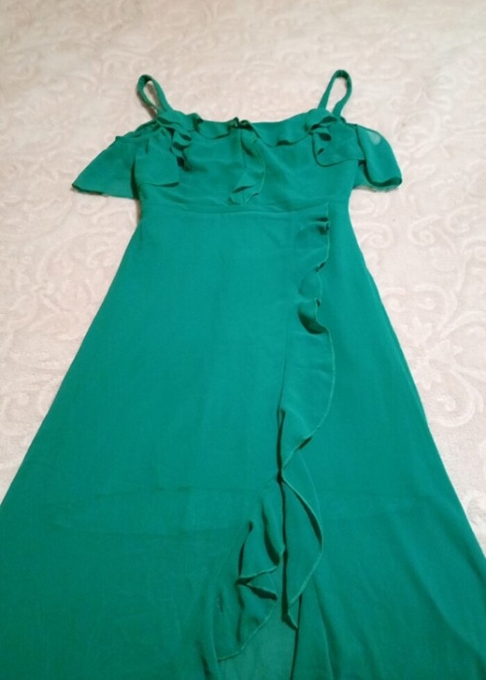 Yeşil şirin abiye  - Görsel 2