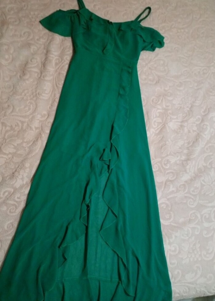 Yeşil şirin abiye  - Görsel 3