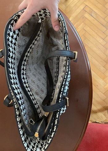 Zincir Detaylı  Ekose Kadın Çanta - Görsel 4