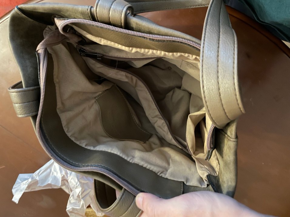 Kahverengi Süet Kadın Çanta - Görsel 4