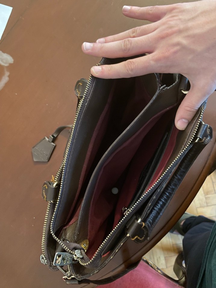 Klasik Kahverengi Deri Kadın Çanta - Görsel 4