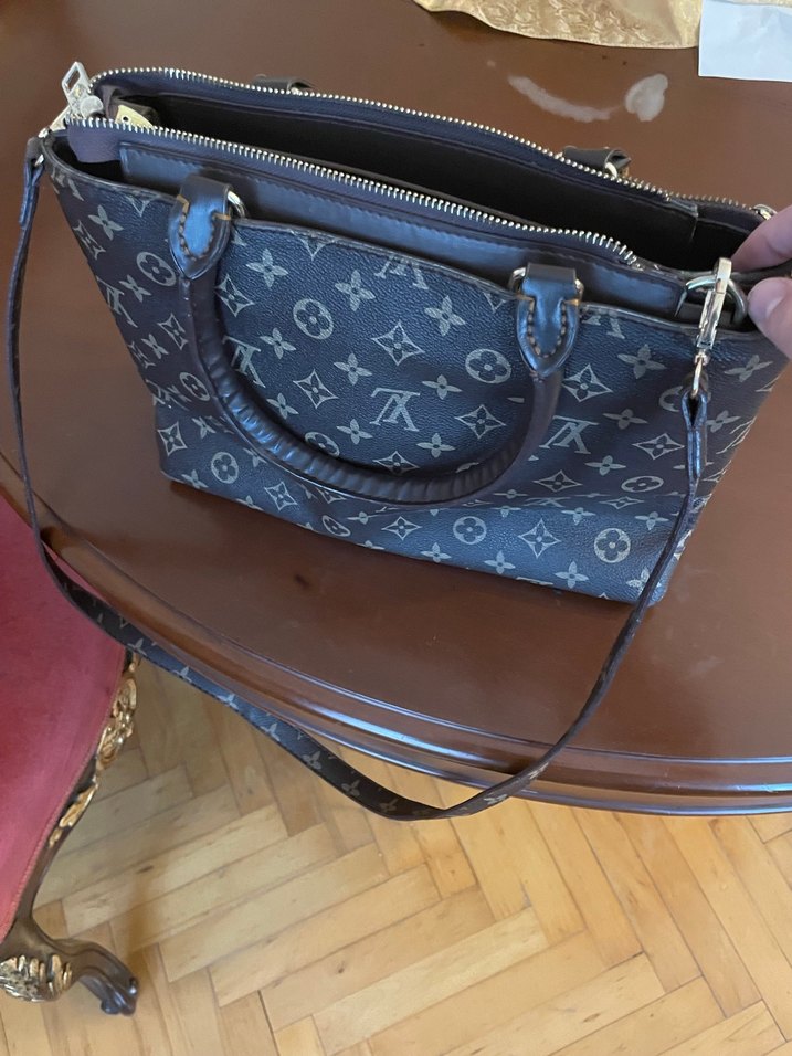 Klasik Kahverengi Deri Kadın Çanta - Görsel 3