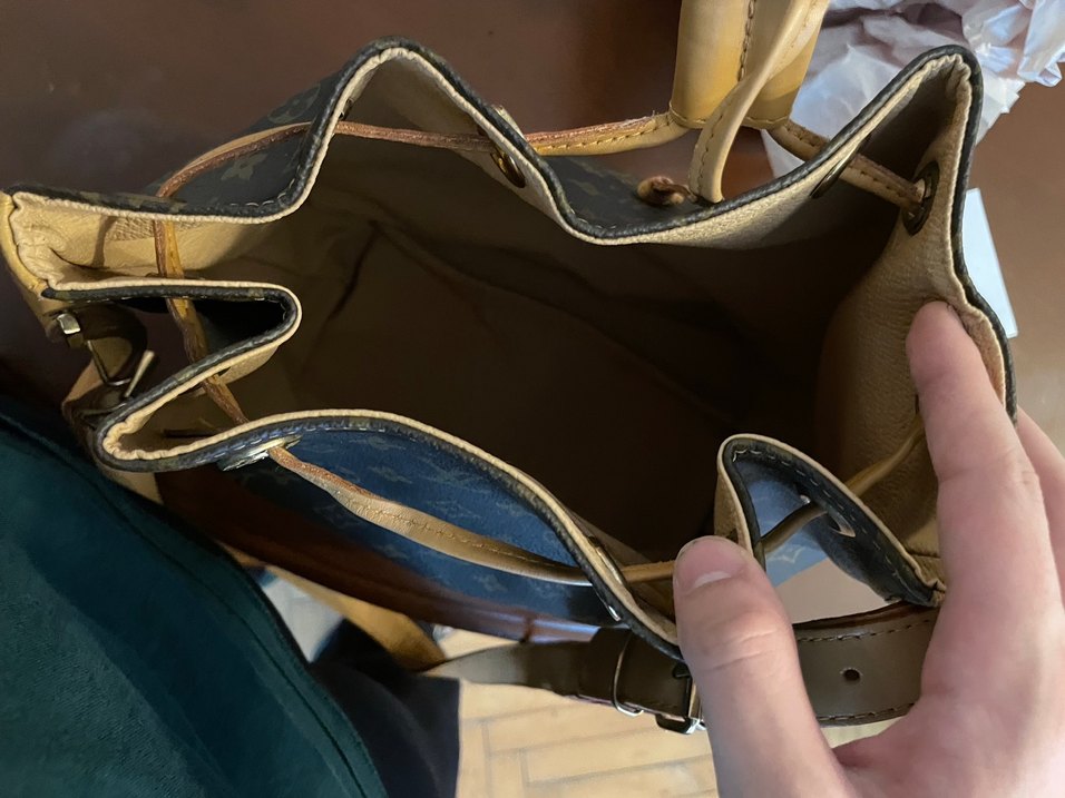 Kahverengi Baskılı Deri Kadın Çanta - Görsel 3