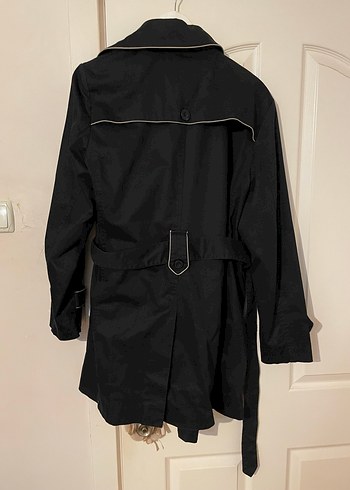 Siyah erkek Trençkot - Görsel 2