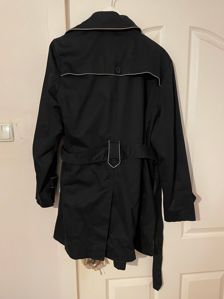 Siyah erkek Trençkot - Görsel 2