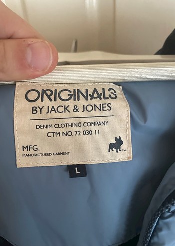 Mavi Kapüşonlu Günlük erkek mont - Görsel 3