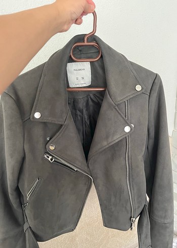 Pull and Bear Fume Suet Biker Ceket
