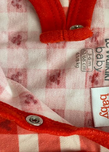 Kırmızı Desenli Minnie Bebek Tulumu - Görsel 2