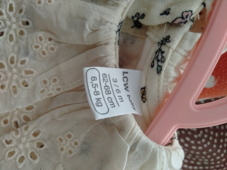 Uzun Kollu Nakışlı Bej Kız Elbisesi - Görsel 2