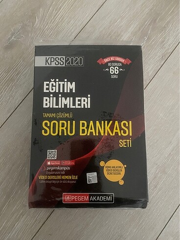 Pegem 2020 Eğitim Bilimleri Soru Bankaları Seti