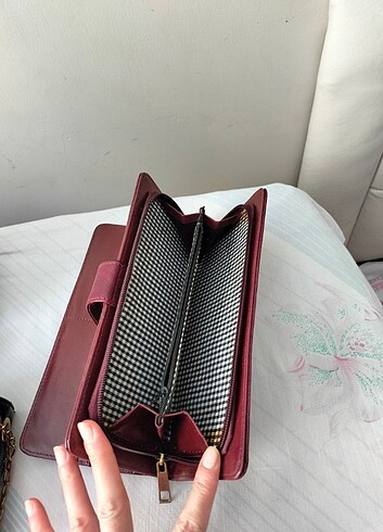 Diğer Bordo suni deri cüzdan