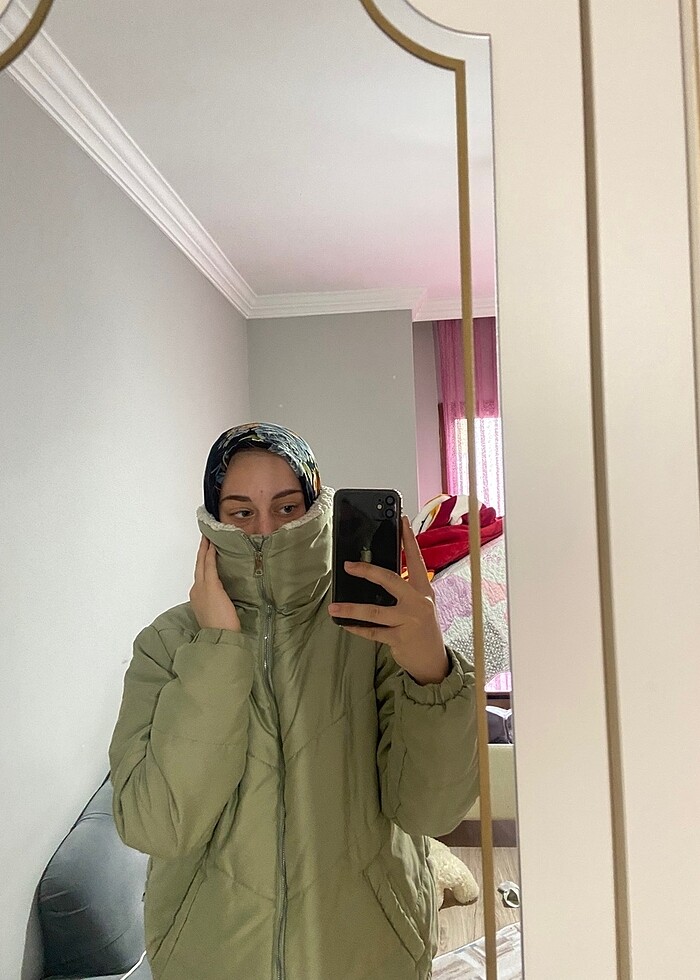 İçi tüylü mont - Görsel 5