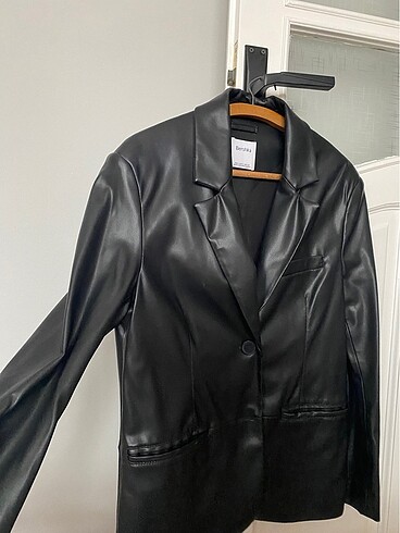 Deri blazer ceket