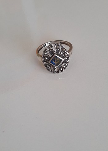 Sterling silver Boncuk İşlemeli Vintage Kadın Yüzük 925 ayar damgalı
