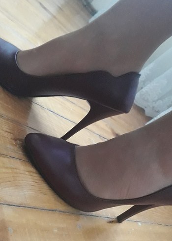 37 Beden Kadın Stiletto bordo renk