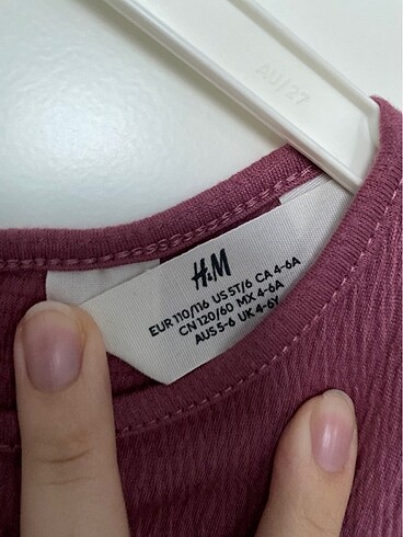 5 Yaş Beden H&M kız çocuk tütülü pembe elbise