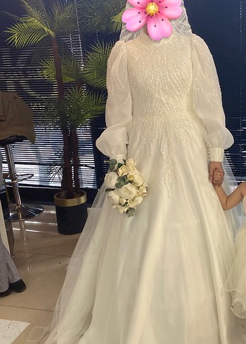 Helen model taşlı gelinlik