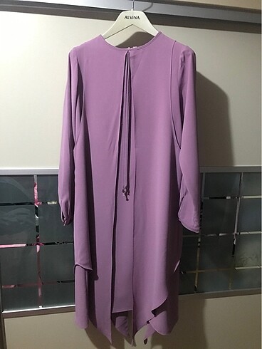Asimetrik tunik renk lila