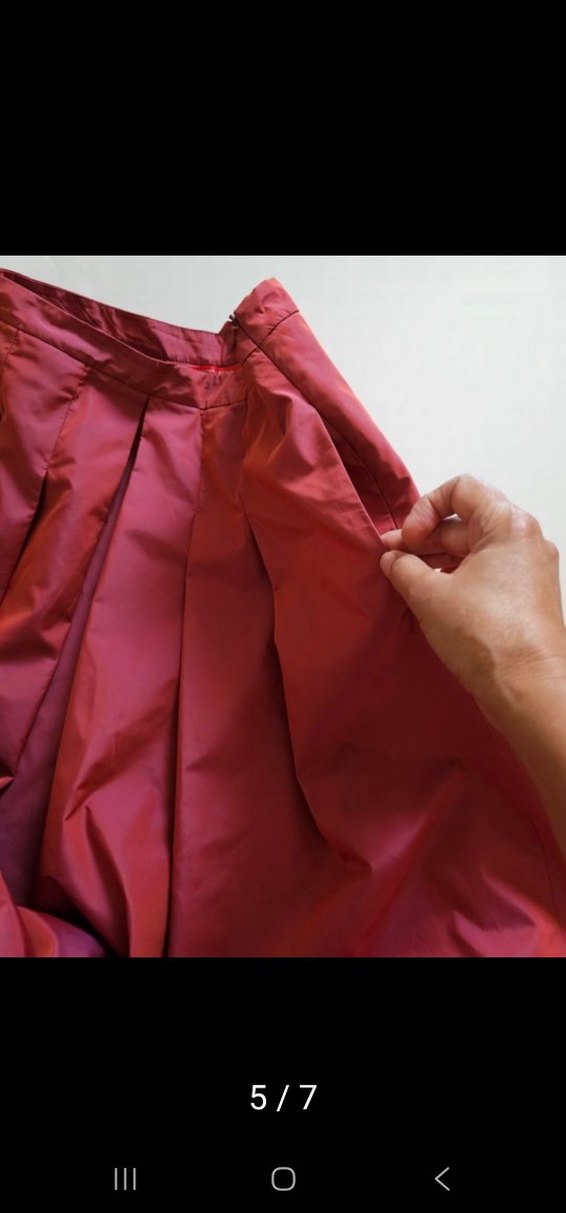 Bordo Piliseli Midi Kadın Etek - Görsel 5