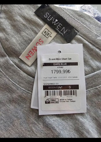 Gri Kısa Kollu Erkek Pijama Takımı - Görsel 6