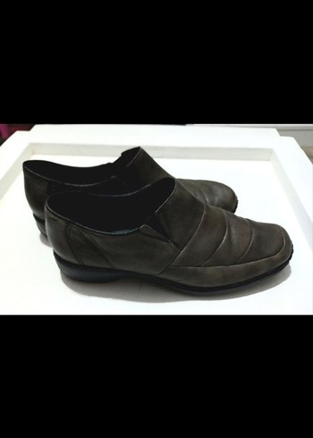 Minimalist Gri "Rieker "Kadın Klasik Ayakkabı - Görsel 2