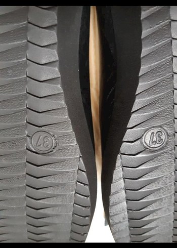 Siyah Bağcıklı Kadın Dolgu Topuklu Babet - Görsel 3