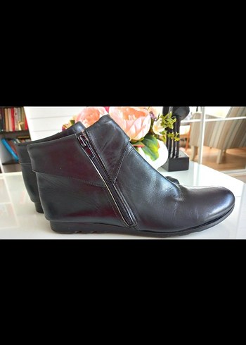 Siyah Kadın Deri Dolgu Topuklu Goth Bot - Görsel 4