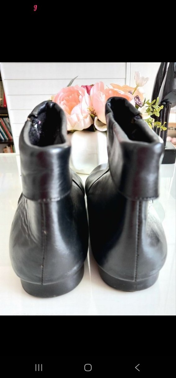 Siyah Kadın Deri Dolgu Topuklu Goth Bot - Görsel 2