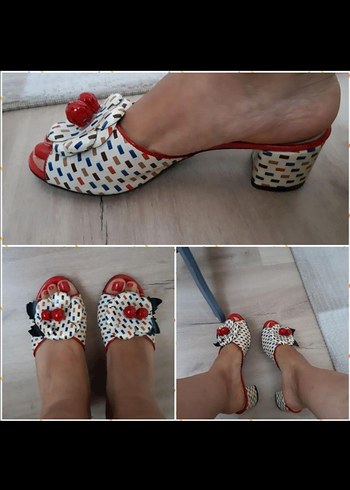 Desenli Marc O^Polo Kadın Topuklu Sandalet - Görsel 6