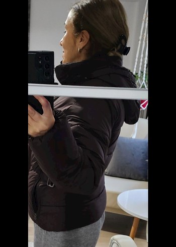 Harika dolgulu H&M mont - Görsel 7