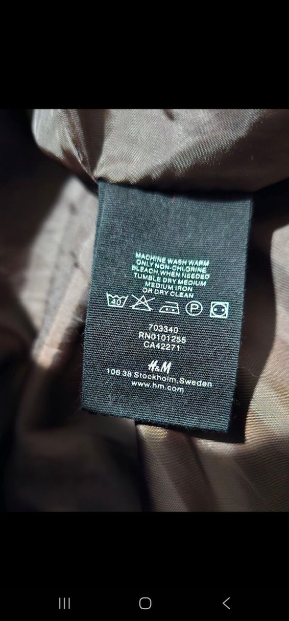 Harika dolgulu H&M mont - Görsel 5