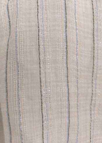 Kadın Keten Düğmeli Gömlek - Görsel 8