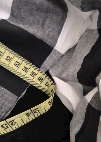 Gri Kareli Yarım Fermuarlı Kadın Gömlek - Görsel 5