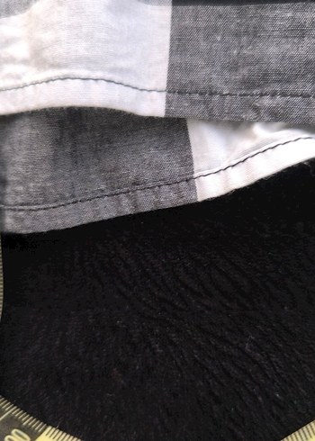 Gri Kareli Yarım Fermuarlı Kadın Gömlek - Görsel 6