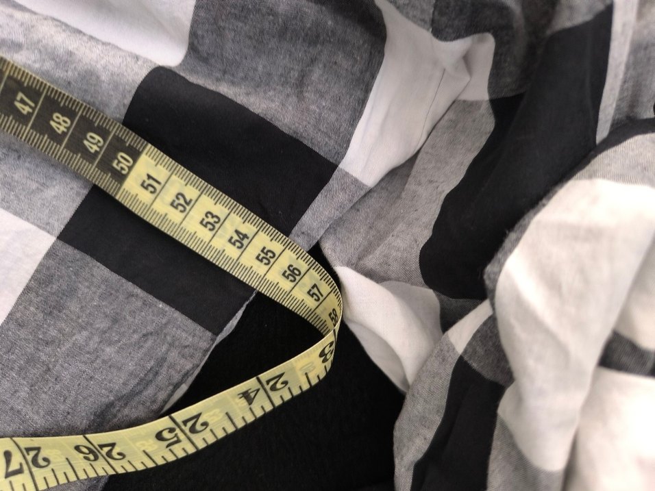 Gri Kareli Yarım Fermuarlı Kadın Gömlek - Görsel 5