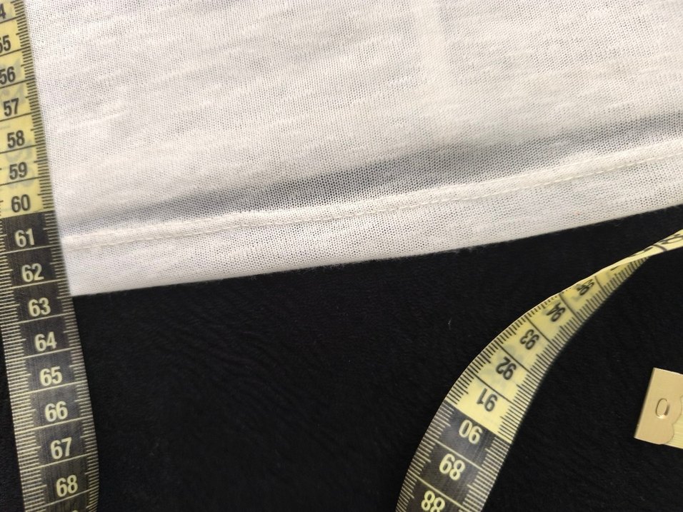 V Yaka Kısa Kollu Beyaz Keten Gömlek - Görsel 5