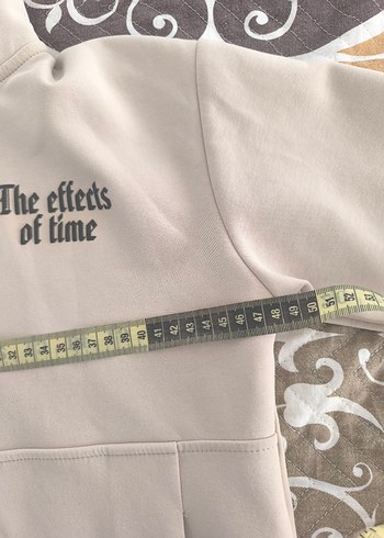 Gri Kapüşonlu Fermuarlı Sweatshirt - Görsel 4