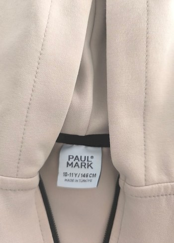 Gri Kapüşonlu Fermuarlı Sweatshirt - Görsel 3