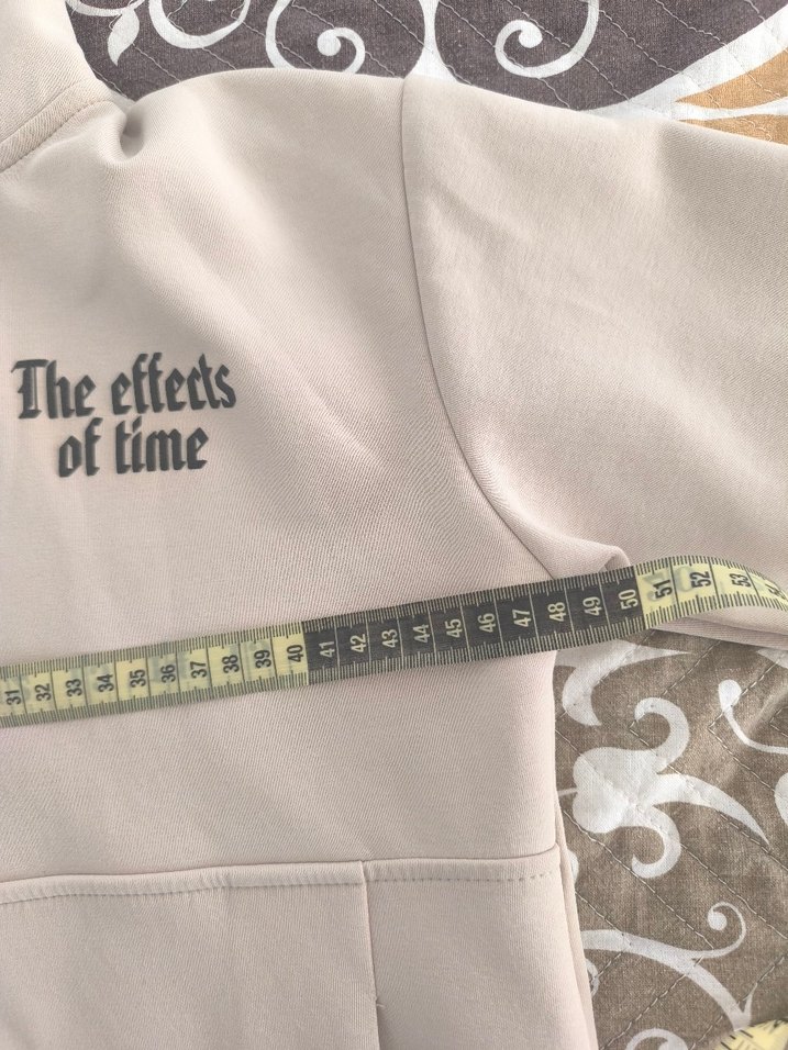 Gri Kapüşonlu Fermuarlı Sweatshirt - Görsel 4